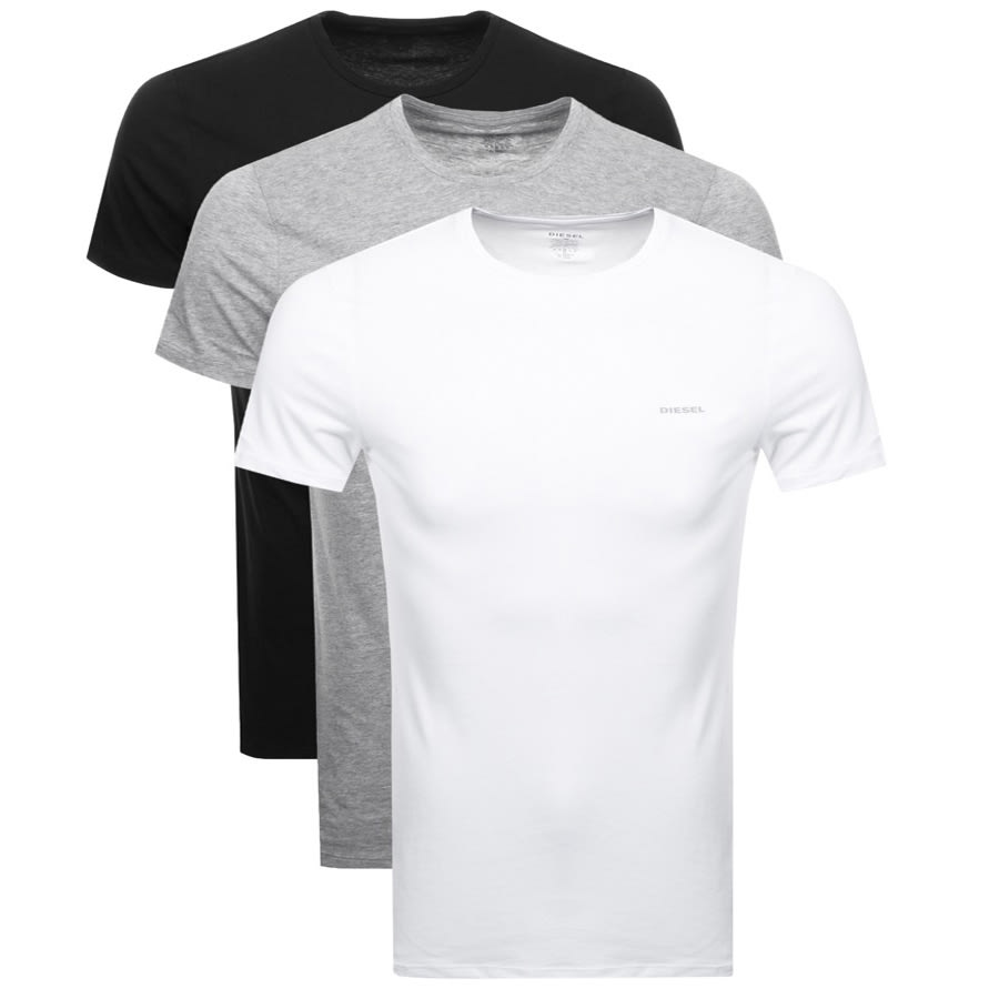 Alternative Image for ProductDiesel UMTEE Jake Triple Pack T Shirts Grey1